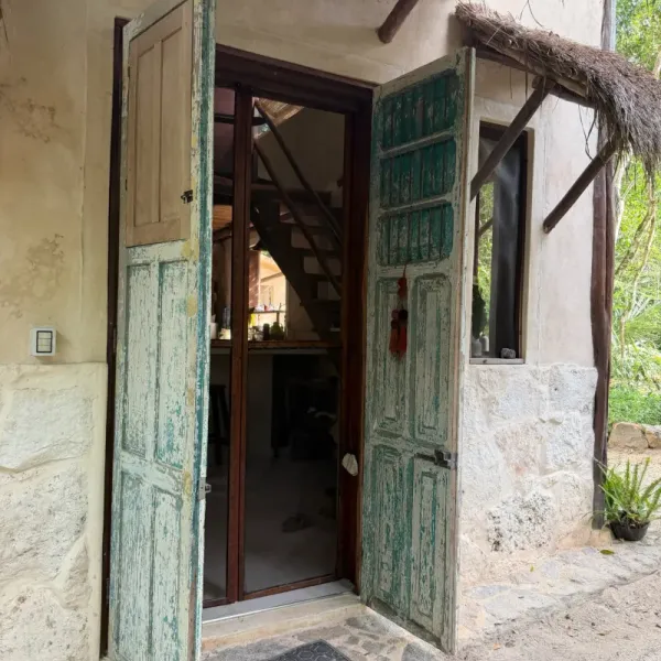 Open-air practice space at the sanctuary